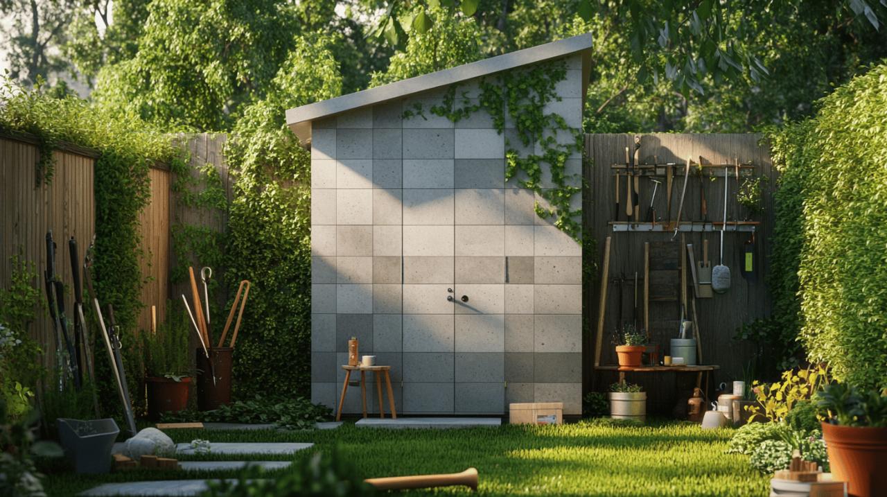 Abri de jardin en beton cellulaire : Les secrets d’un enduit qui traverse le temps